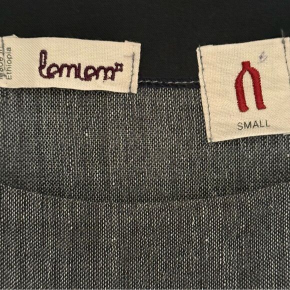 Lemlem, Charcoal Dress with Geometric Pattern - Picture 5 of 7